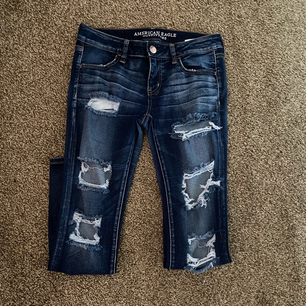 American Eagle super low jegging     size 8